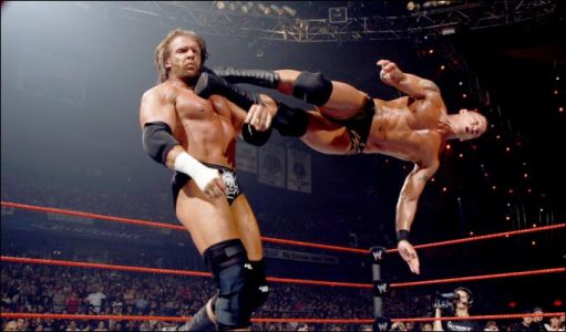 Randy Orton In Action With Triple H