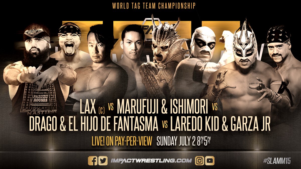 Des stars de Lucha Underground et de la NOAH ce dimanche à Slammiversary XV