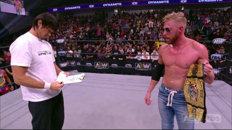 Katsuyori Shibata Affrontera Orange Cassidy à Aew Rampage