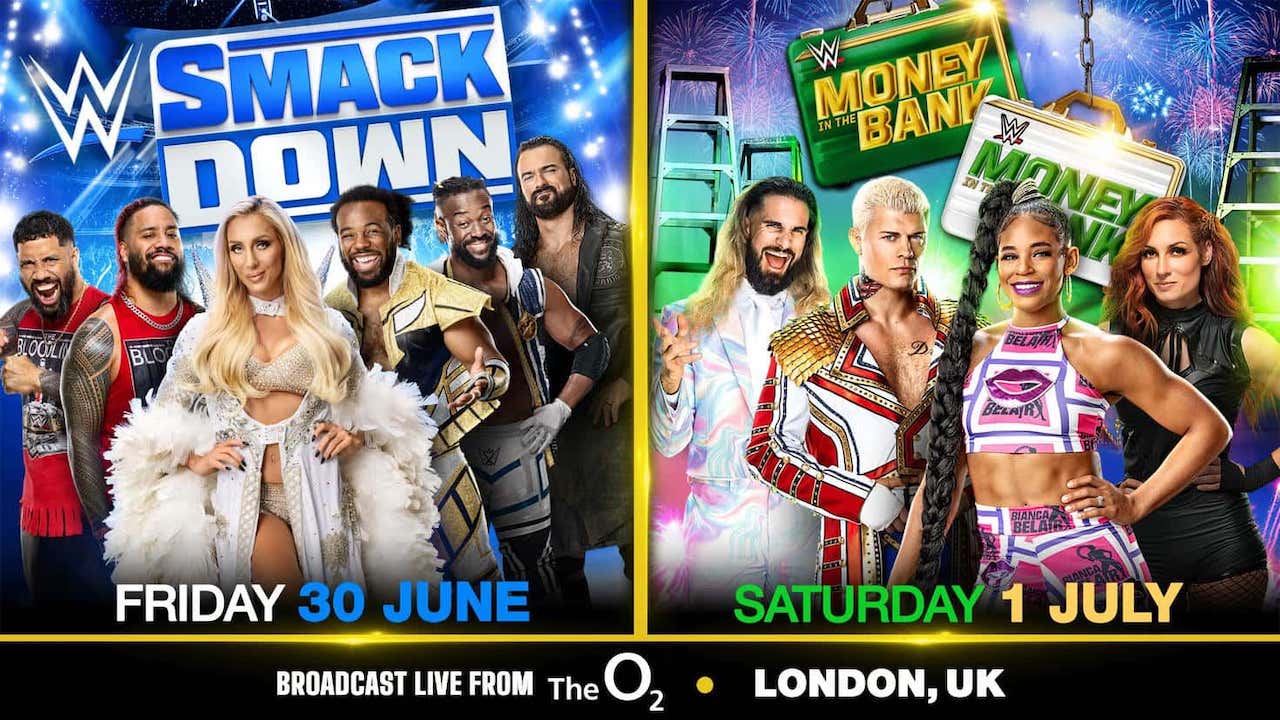 SmackDown L'épisode avant WWE MITB diffusé en direct de Londres