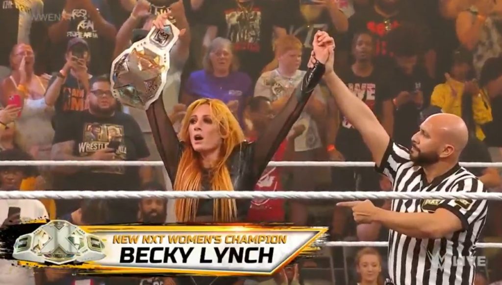 Becky Lynch devient championne de NXT