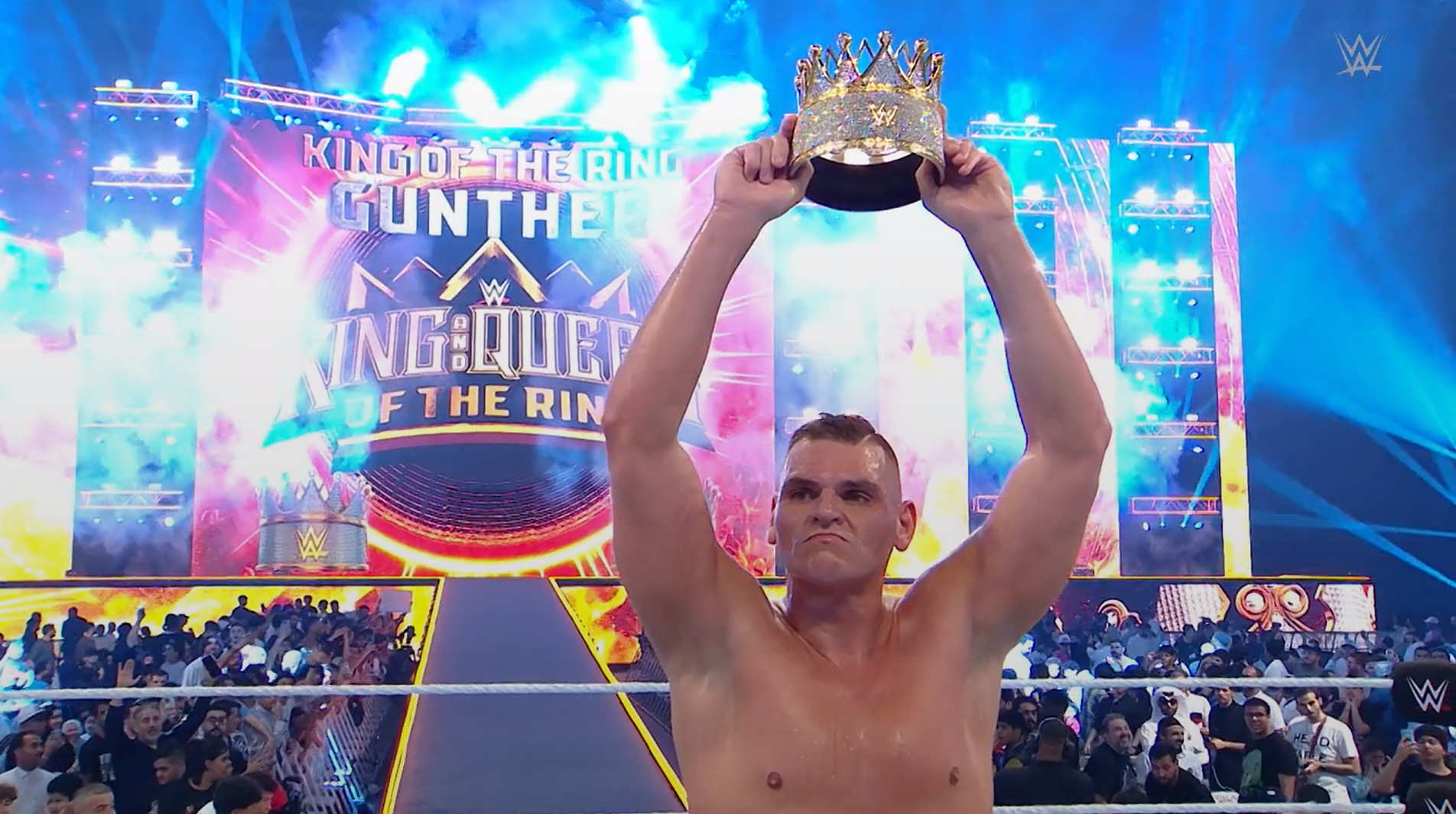 Gunther remporte le tournoi WWE King of the Ring 2024.