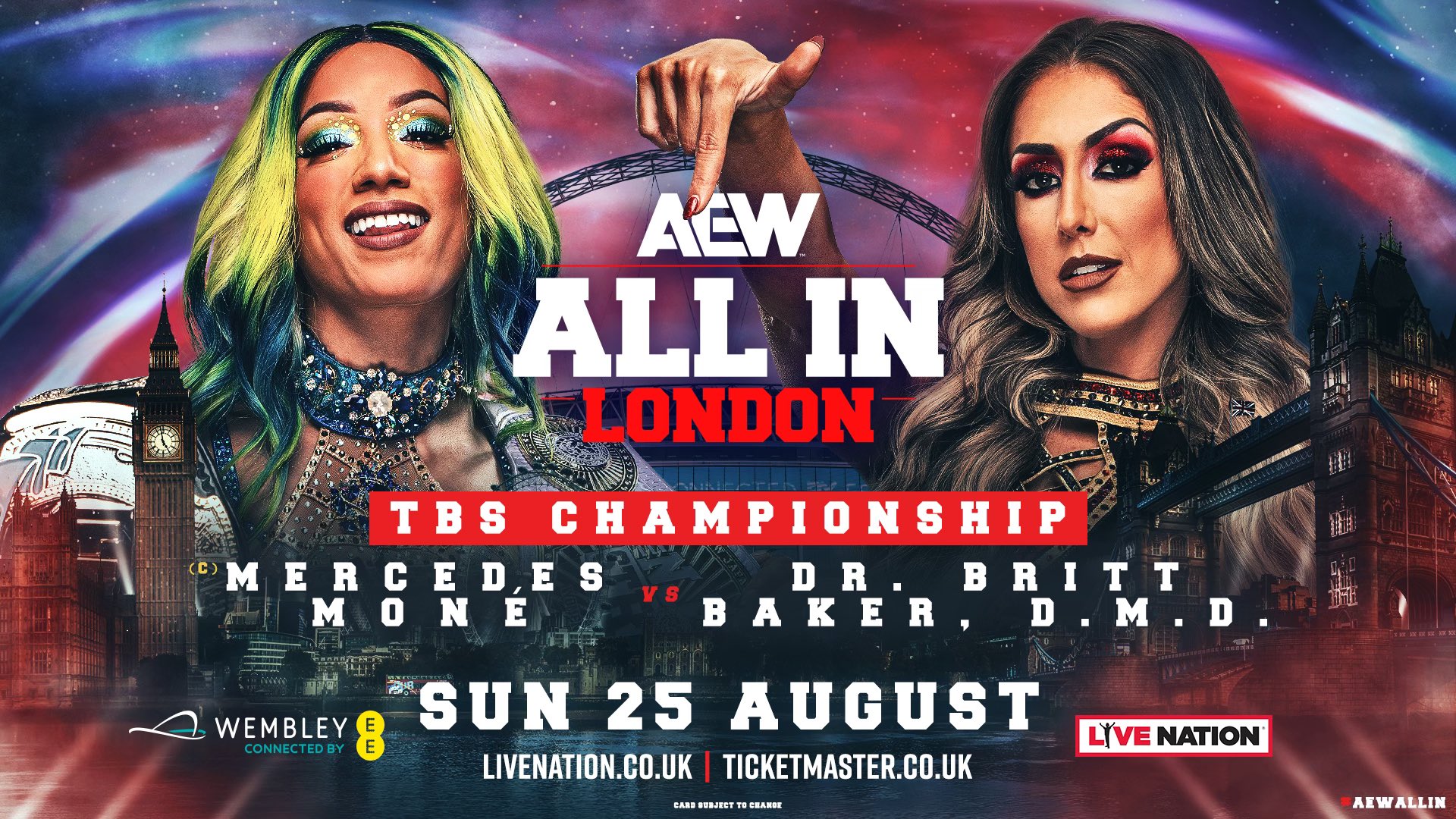 AEW All In 2024 : Britt Baker affrontera Mercedes Moné pour le titre TBS.