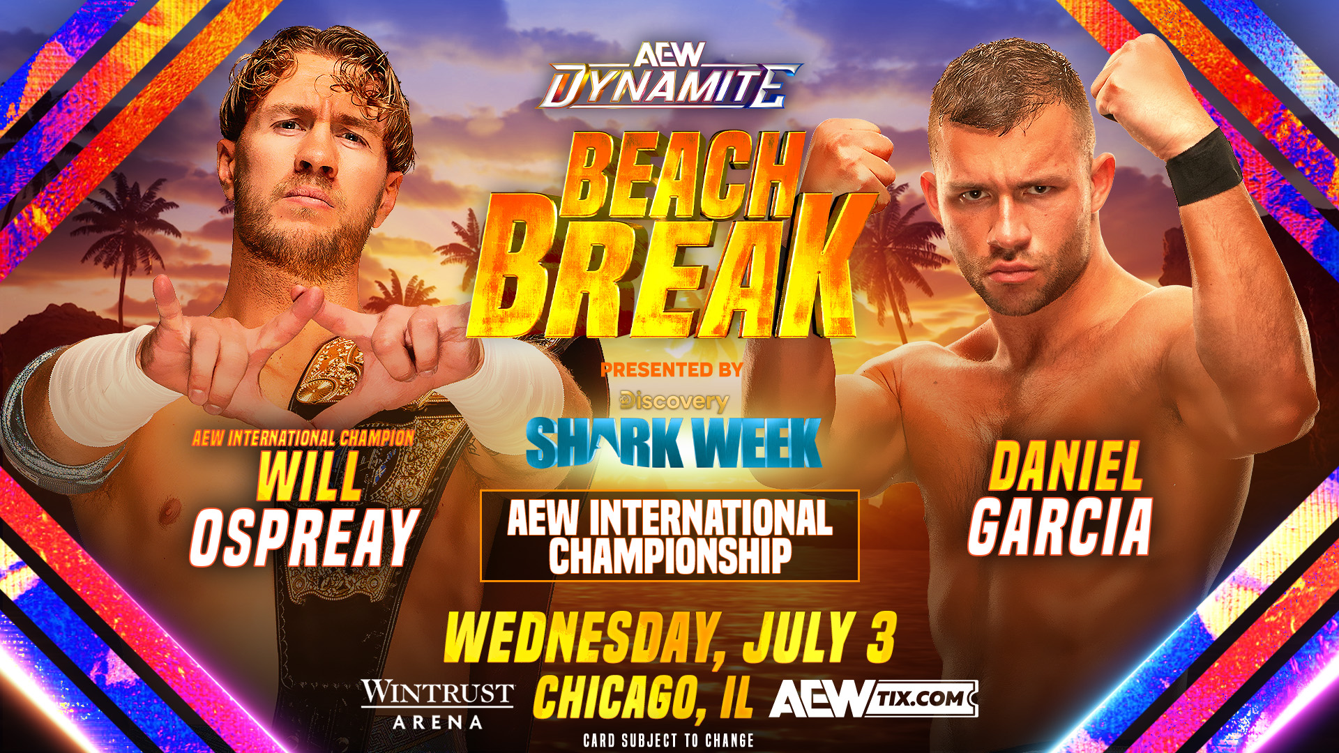 Preview de AEW Dynamite - Beach Break du 3 juillet.