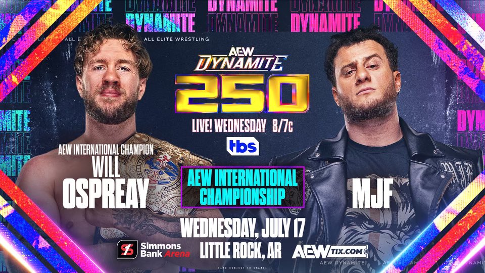 Deux gros matchs annoncés pour le prochain épisode de AEW Dynamite.