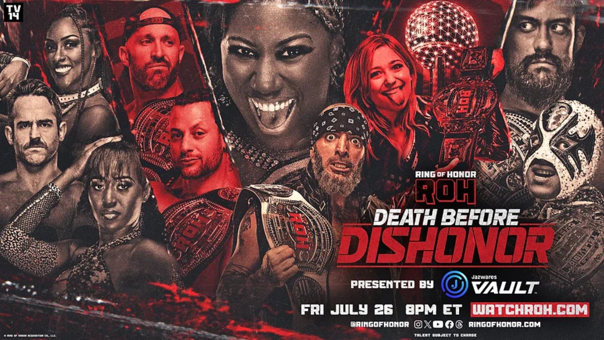 Carte de ROH Death Before Dishonor 2024.