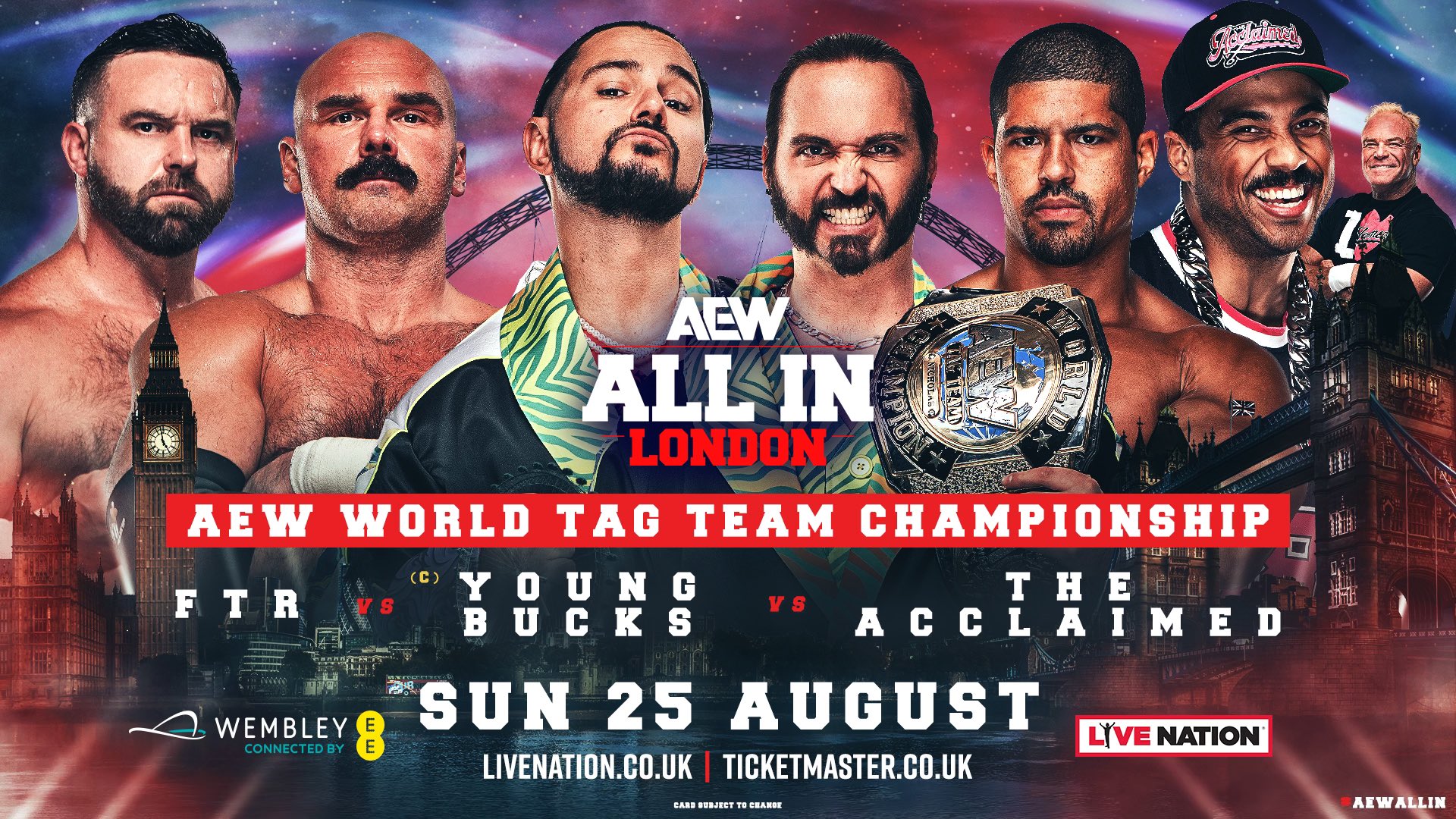 AEW All In 2024 : FTR et The Acclaimed challengers des Young Bucks.