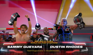 AEW Collision : Dustin Rhodes et Sammy Guevara remportent les titres par équipe de la ROH.