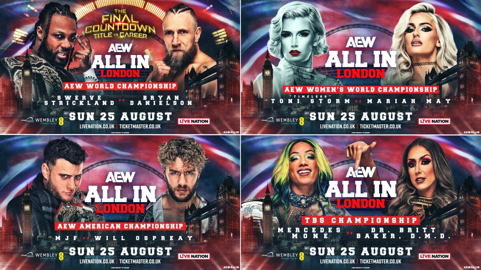 Faites vos pronostics pour AEW All In 2024.