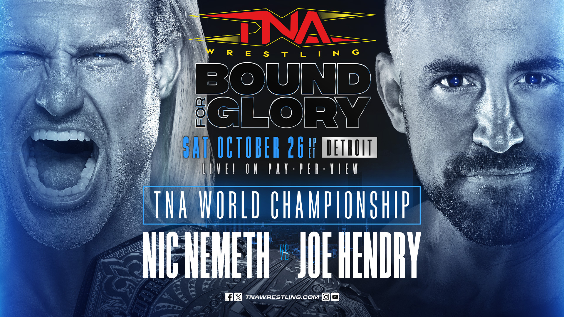 TNA Bound For Glory 2024 : Joe Hendry défiera Nic Nemeth pour le titre mondial.