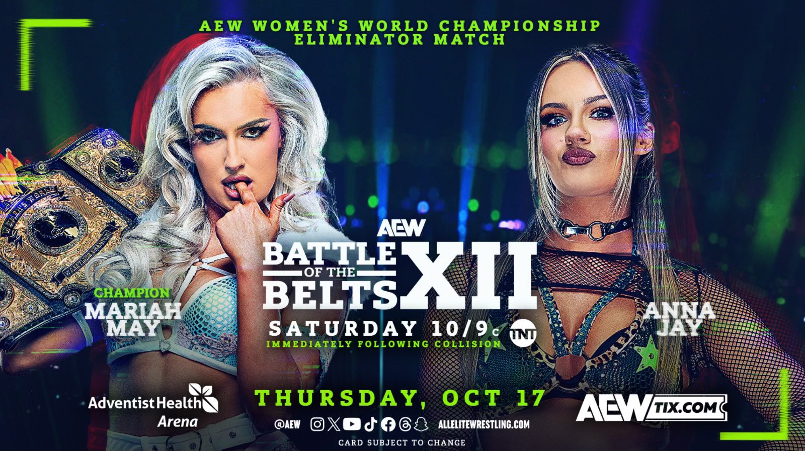 Mariah May défiée par Anna Jay à AEW Battle of the Belts XII.