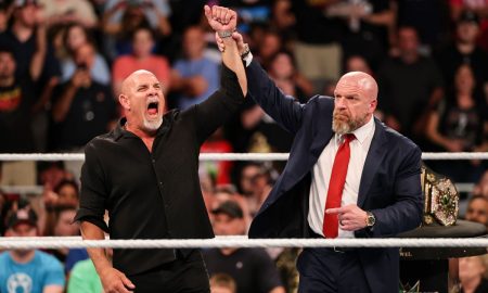 goldberg triple h wwe bad blood